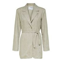 Linen blend blazer, Selected