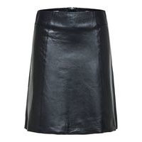Mini leather skirt, Selected
