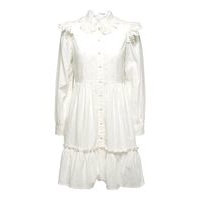 Broderie anglaise petite shirt dress, Selected