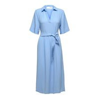 Striped curve midi dress, Selected