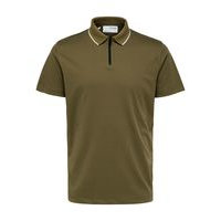 Zip-up polo shirt, Selected