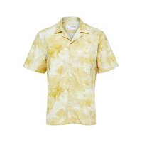 Floral print cuban collar shirt, Selected