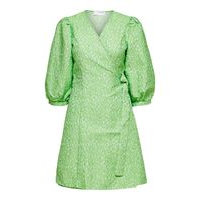 Jacquard wrap dress, Selected