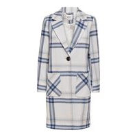 Checked wool blend coat, Only