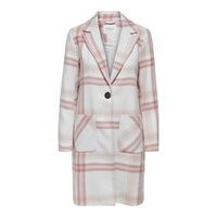 Checked wool blend coat, Only