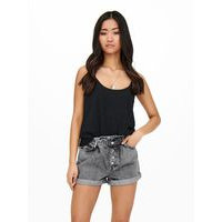 Onlcuba life paperbag denim shorts, Only