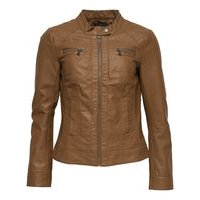 Tall biker faux leather jacket, Only