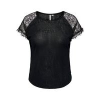 Curvy lace detail top, Only
