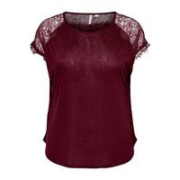 Curvy lace detail top, Only