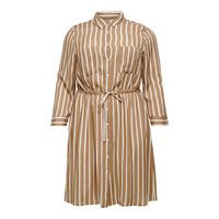 Curvy striped viscose shirt dress, Only