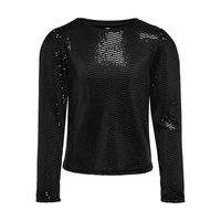 Sequins puff sleeve top, Only