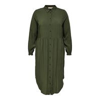 Solid colored calf shirt dress, Only