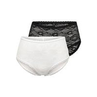 2-pack highwaisted lace briefs, Only