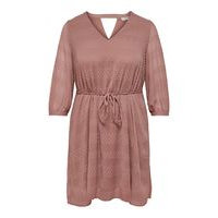 Curvy 3/4 sleeved knee dress, Only