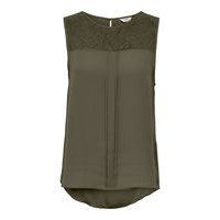 Curvy sleeveles top lace, Only