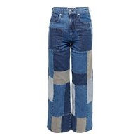 Neofreya wide patchwork detailed high waisted jeans, Only