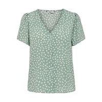 V-neck button short sleeved top, Only