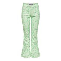 Patterned flared trousers, Only