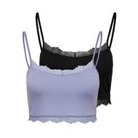 2-pack lace crop top, Only