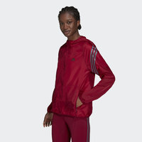 Run Icons 3-Stripes Hooded Running Windbreaker, adidas