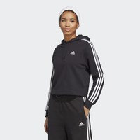 Essentials 3-Stripes French Terry Crop Hoodie, adidas