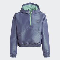 Dance Loose Fit Woven Half-Zip Hooded Track Top, adidas