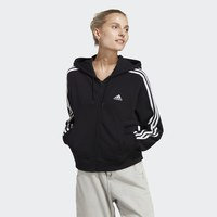Essentials 3-Stripes French Terry Bomber Full-Zip Hoodie, adidas