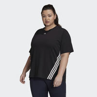 Train Icons 3-Stripes Tee (Plus Size), adidas