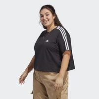 Essentials 3-Stripes Single Jersey Crop Top (Plus Size), adidas