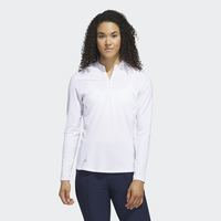 Quarter-Zip Long Sleeve Golf Polo Shirt, adidas