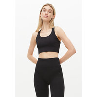 Seamless Rib Sports Bra, Black, Röhnisch