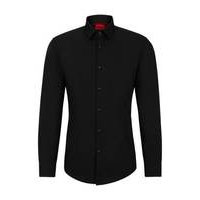 Slim-fit shirt in easy-iron cotton poplin, Hugo boss