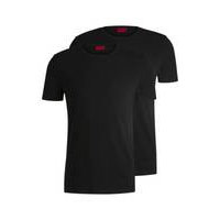 Two-pack of slim-fit T-shirts in stretch cotton, Hugo boss