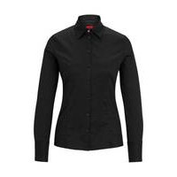 Slim-fit blouse in easy-iron poplin, Hugo boss