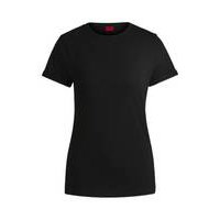 Cotton-jersey T-shirt with logo print, Hugo boss