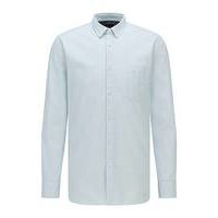 Patterned slim-fit shirt in stretch-cotton dobby, Hugo boss