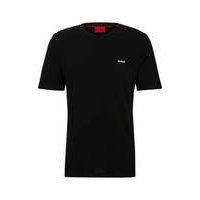 Cotton-jersey T-shirt with logo print, Hugo boss