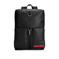 Faux-leather backpack with logo-trimmed pocket, Hugo boss