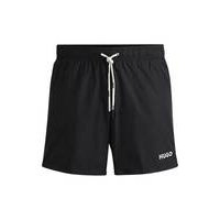 Ultra-light, quick-dry swim shorts with logo print, Hugo boss