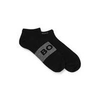 Two-pack of ankle-length socks in stretch fabric, Hugo boss