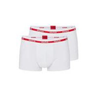 Two-pack of logo-waistband trunks in stretch cotton, Hugo boss