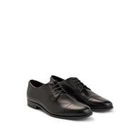 Derby shoes in polished leather with cap-toe detail, Hugo boss