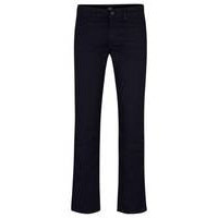 Slim-fit jeans in blue-black comfort-stretch denim, Hugo boss