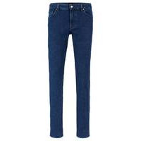 Regular-fit jeans in blue comfort-stretch denim, Hugo boss