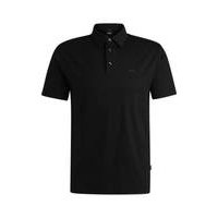 Slim-fit polo shirt with rubber-printed logo, Hugo boss