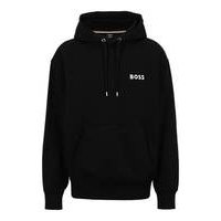 Oversized-fit cotton-terry hoodie with contrast logo, Hugo boss