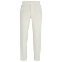 Tapered-fit trousers in a linen blend, Hugo boss