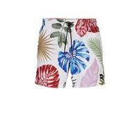 Floral-print swim shorts with logo detail, Hugo boss