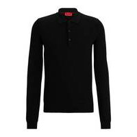 Regular-fit polo sweater in responsible wool, Hugo boss