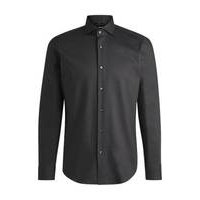 Regular-fit shirt in easy-iron stretch-cotton twill, Hugo boss